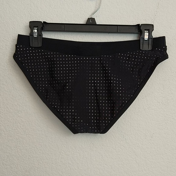Fabletics Black Perforated Valentina Bikini Bottom Swim - Picture 3 of 7